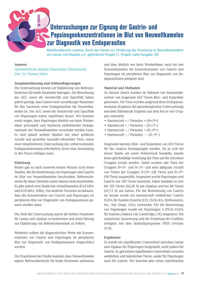 Eine Kopie des Artikels zum Thema